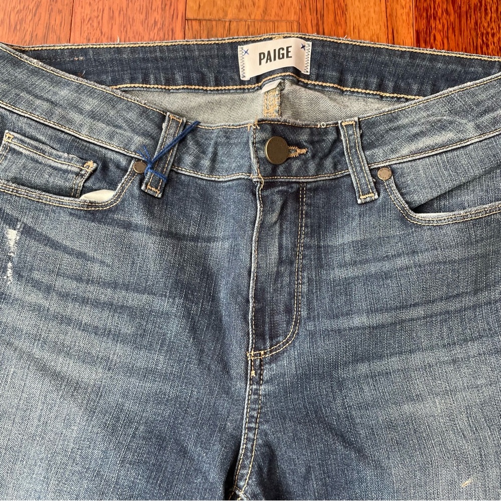 PAIGE Women's Blue Jeans - Picture 2 of 6